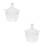 2Stk Eleganter Snackbehälter Transparent Candy Jar Mit Deckel 7