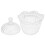 2Stk Eleganter Snackbehälter Transparent Candy Jar Mit Deckel 3