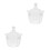 2Stk Eleganter Snackbehälter Transparent Candy Jar Mit Deckel 4