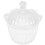 2Stk Eleganter Snackbehälter Transparent Candy Jar Mit Deckel 2