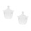 2Stk Eleganter Snackbehälter Transparent Candy Jar Mit Deckel 8
