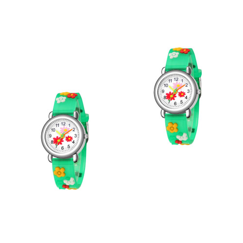 2Stk Kinder Digitaluhr Cartoon Robustes Material 2