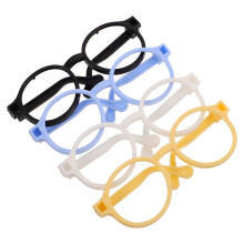 8Pcs Colorful Plastic Mini Glasses for Dolls DIY Dollhouse Eyewear Set