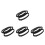 4Stk Universal Dampfbürstenaufsatz Für Kleidungsdampfer Schwarz 4