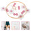 2Pièces Mobile Berceau Rose En Bois Avec Décoratives 11