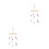 2Pièces Mobile Berceau Rose En Bois Avec Décoratives 4