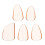 10Pcs Practical Guzheng Finger Picks Light Yellow Nail Covers 2