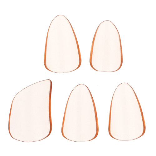 10Pcs Practical Guzheng Finger Picks Light Yellow Nail Covers 1