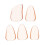 10Pcs Practical Guzheng Finger Picks Light Yellow Nail Covers 3