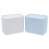 4Pièces Boîte Rangement Bleu PP Pour Cotons 1