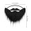 2Pièces Halloween Barbes Fausses Bande Élastique Costume 1