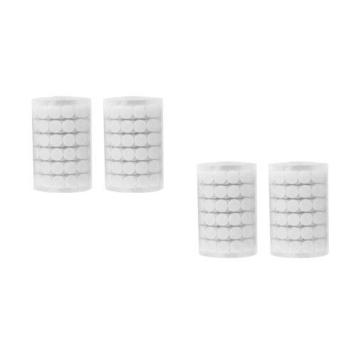 2000Paires Cercles Auto Adhesifs Nylon Points Accrocheurs 2