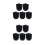10Pièces Accessoires Wc Noir De Remplacement 4