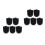 10Pièces Accessoires Wc Noir De Remplacement 5