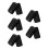 5Pièces Boîtes Noires Pour Argent Sécurisée 4