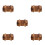 5Pièces Coffrets Puzzle Bois Violet, Jeu Mental Complexe Pour Enfants 5