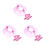 600Pièces - Rose Jetable Plastique Douche 10