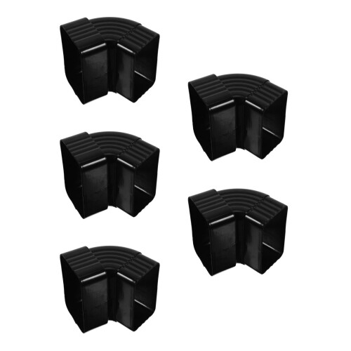 5Pièces Adaptateurs Raccords Aluminium Marron Coudes 65 1