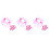 600Pièces - Rose Jetable Plastique Douche 6