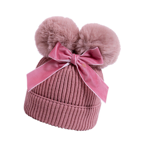 2Pièces Bonnet Tricoté Hiver Et Durable 2