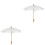 2Pièces Parapluies Bois Décoratif Chic Multi Usage 4