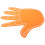 5Pièces Props Cheering Orange Eva Main Pour Animations Sport 2