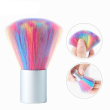 6Pièces Pinceaux Courtes Fibres Nylon Multicolores Usage Professionnel