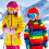 3Pièces Pinces Rose Nylon Pour Enfants Sangles Ajustables Hiver 4