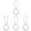 4Pièces Étuis Tracer Blancs Solides Pièce Acier Durable Usage Décor 4
