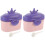 4Pièces -Poudre Lait Bébé Violet PP Sécurisé Pour Voyage 2