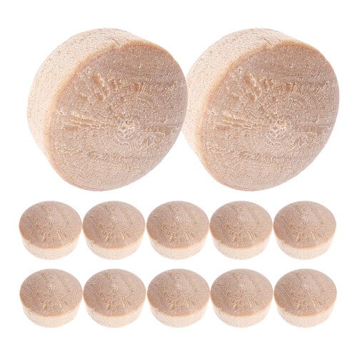 300Pièces Bouchons Bois Couvrant Trous Khaki Design