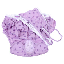2Pièces Culottes Physiologiques Violet Coton Pour En