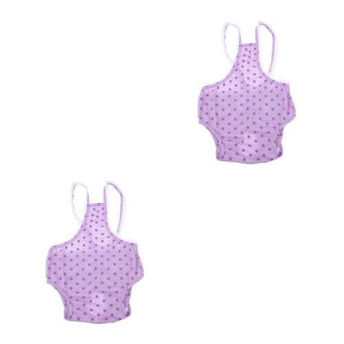 2Pièces Culottes Physiologiques Violet Coton Pour En 2