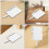 5Pièces Éventails Blancs Mdf Pour Transfert Thermique DIY Graduation 5