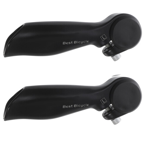 2Paires Guidons Ergonomiques Noir Alliage Résistant Pour