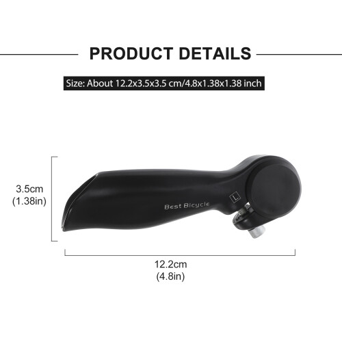2Paires Guidons Ergonomiques Noir Alliage Résistant Pour 1