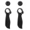 2Paires Guidons Ergonomiques Noir Alliage Résistant Pour 7
