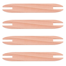 16Pièces Navettes Bois Pour Couture Tricot Outil Craft Beige