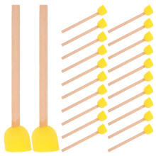 80Pièces Pinceaux Ronds En Éponge Bois Pour Arts Loisirs