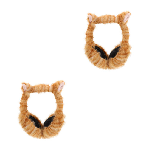 2Pièces Cache-Oreilles Hiver En Khaki Unisexe Pour Enfants 1