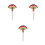 3Pièces Pinceaux Professionnel Bois Poils Nylon Multi 6
