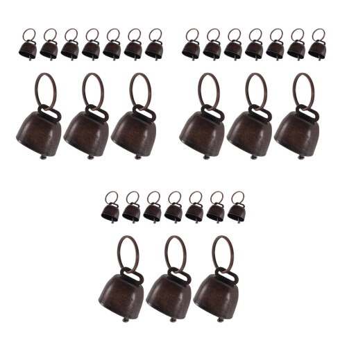 30Pièces Petites Cloches Métalliques À Pour Jardin 2