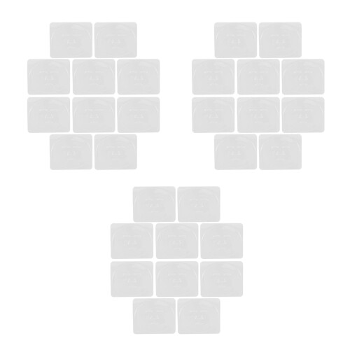 30Pièces Kit De Moules Transparent ABS Pour Masques DIY 1