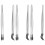 6Pièces Pinces À Cils Artisanat En Acier Élégant Argent 6