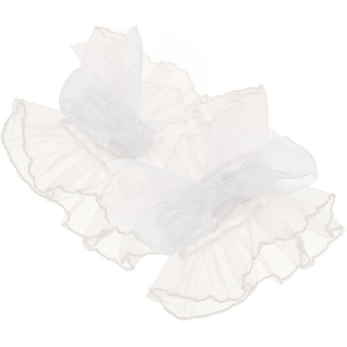 2Paires Cuffs Poignets En Et Tulle