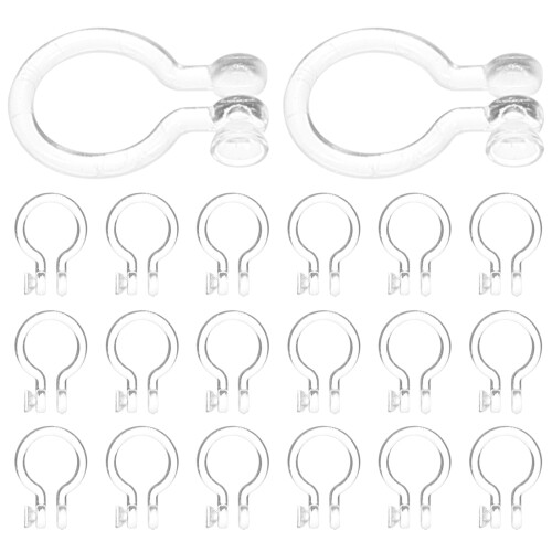 250Pièces De Nez Clip Silicone Transparent Sans Perçage DIY 1