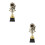 2Pièces Trophées Dorés Pour Enfants Cadeau 10