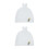 2Pièces Chapeau Oreilles Doublure Chaude 8