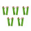 5Paires Claw Vert Polyester Accessoires Cosplay Halloween 7