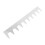 2Pièces Accessoire Apiculture Espacement Cadre Ruche Acier Argent 2